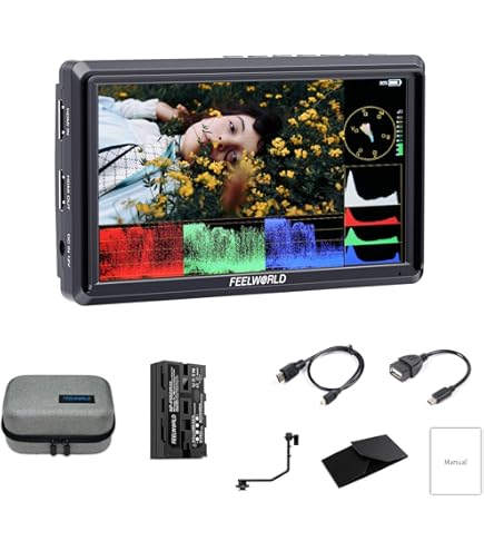 カメラ用4K外部モニターDesview R6 5.5インチ 3D-Lut対応 Amazon | 【最新型】Desview R6 カメラモニター 撮影用モニター